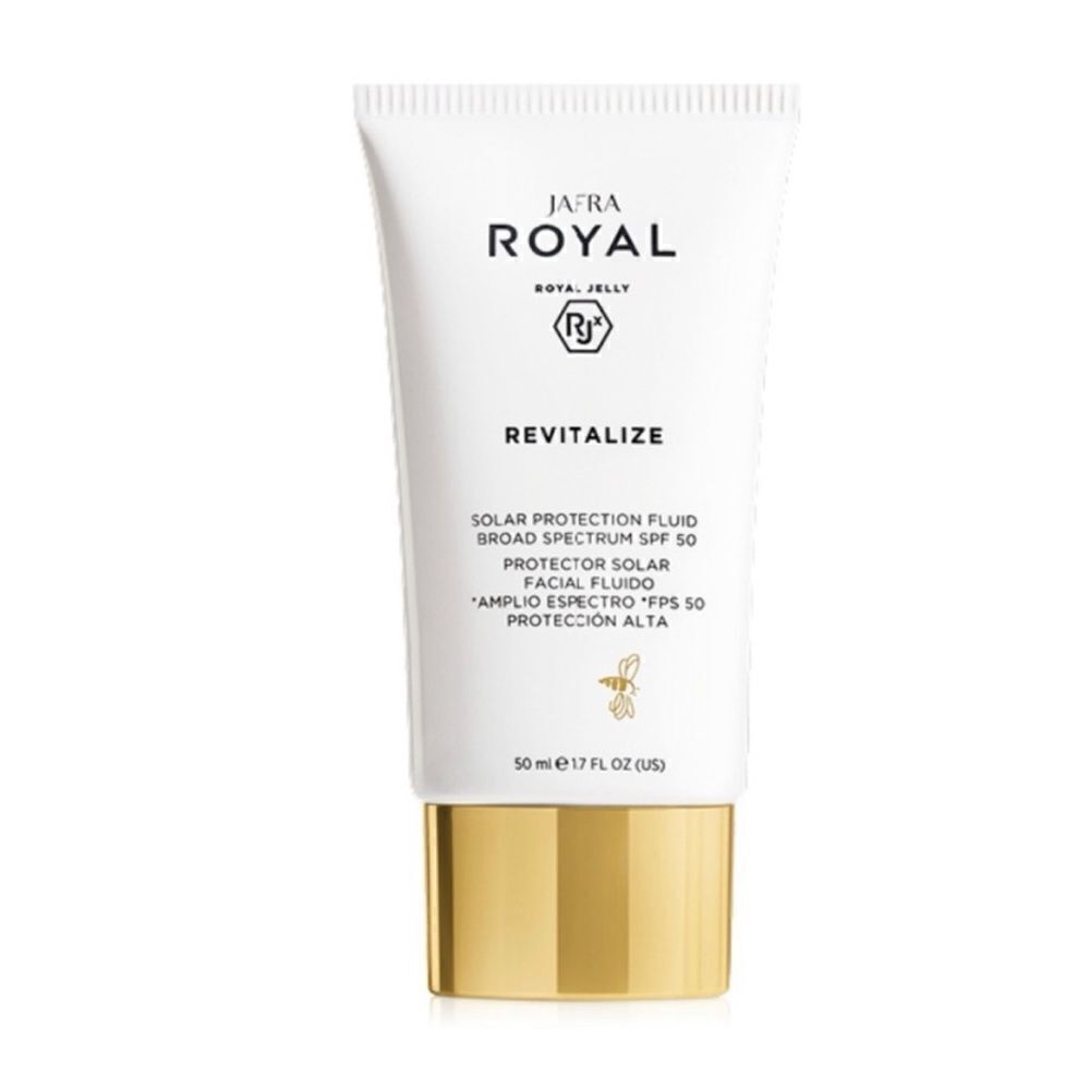 New Jafra Royal Jelly REVITALIZE SOLAR PROTECTION FLUID BROAD SPECTRUM SPF 50
